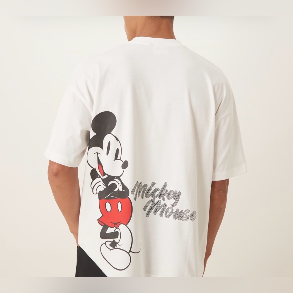 Disney embroidery Mickey Mouse t shirt